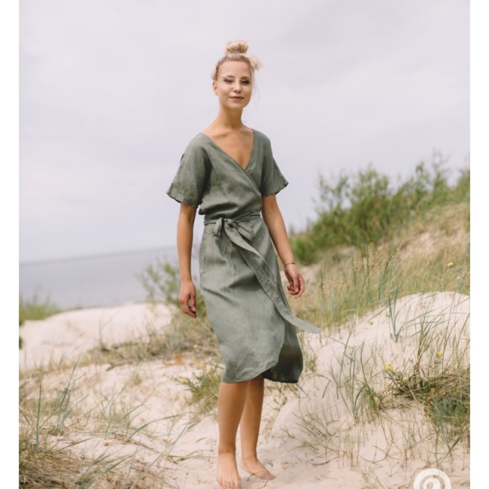 Linenfox wrap dress